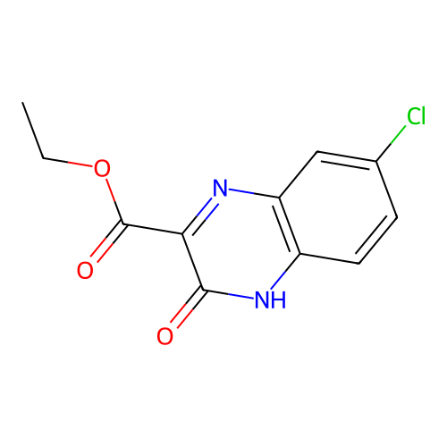 Ethyl 7-chloro-3-oxo-3,4-dihydroquinoxaline-2-carboxylate structure