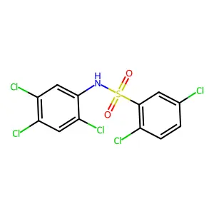 2,5-dichloro-N-(2,4,5-trichlorophenyl)benzenesulfonamide structure