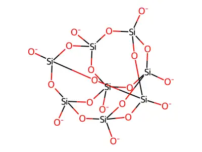 Silicate (Si8O208-) structure