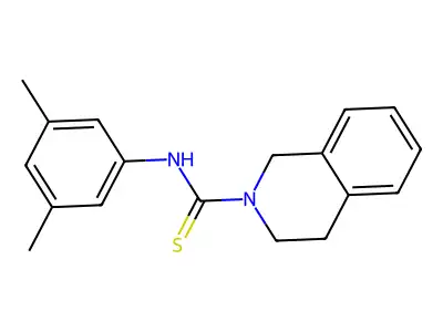 N-(3,5-dimethylphenyl)-3,4-dihydro-1H-isoquinoline-2-carbothioamide structure