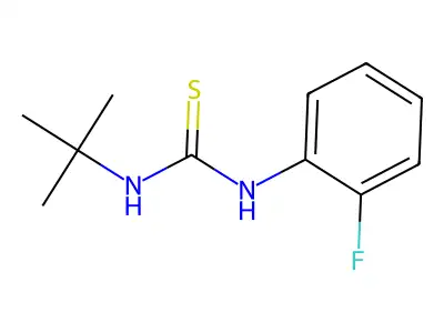 1-Tert-butyl-3-(2-fluorophenyl)thiourea structure