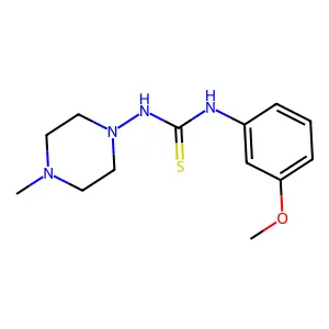1-(3-Methoxyphenyl)-3-(4-methylpiperazin-1-yl)thiourea structure