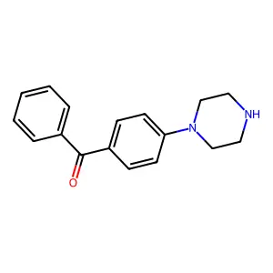 Phenyl(4-piperazin-1-ylphenyl)methanone structure