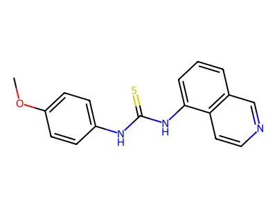 1-Isoquinolin-5-yl-3-(4-methoxyphenyl)thiourea structure