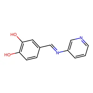 N-(3,4-二羟基亚苄基)吡啶-3-胺 structure