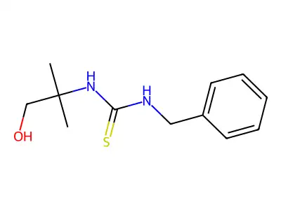 1-Benzyl-3-(1-hydroxy-2-methylpropan-2-yl)thiourea structure