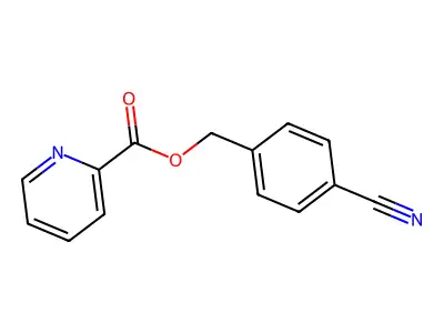 (4-Cyanophenyl)methyl pyridine-2-carboxylate structure
