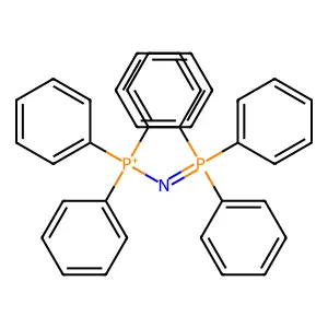 (T-4)-Triphenyl(P,P,P-triphenylphosphine imidato-kappaN)phosphorus(1+) structure