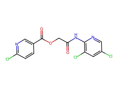 [(3,5-Dichloropyridin-2-yl)carbamoyl]methyl 6-chloropyridine-3-carboxylate structure
