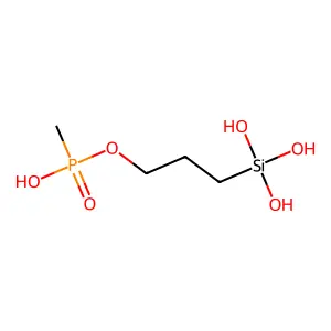 3-(Trihydroxysilyl)propyl methylphosphonate structure