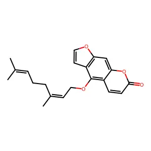 香柠檬素 structure