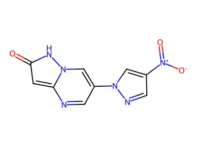 6-(4-nitro-1H-pyrazol-1-yl)pyrazolo[1,5-a]pyrimidin-2(1H)-one structure