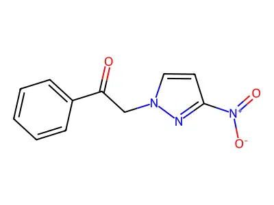 2-(3-Nitro-1H-pyrazol-1-yl)-1-phenylethan-1-one structure