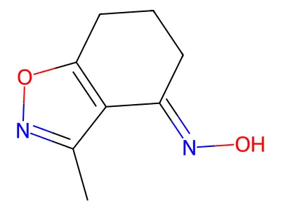 N-(3-methyl-6,7-dihydro-5H-1,2-benzoxazol-4-ylidene)hydroxylamine structure