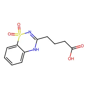 4-(1,1-dioxo-4H-1lambda6,2,4-benzothiadiazin-3-yl)butanoic acid structure