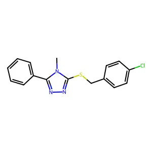 3-[(4-Chlorophenyl)methylsulfanyl]-4-methyl-5-phenyl-1,2,4-triazole structure