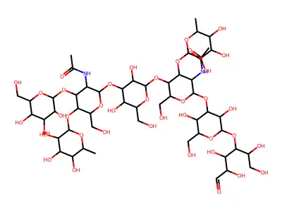 Difucosyllacto-N-hexaose I structure