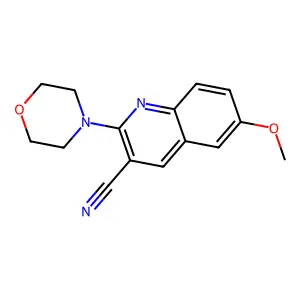 6-Methoxy-2-morpholin-4-ylquinoline-3-carbonitrile structure