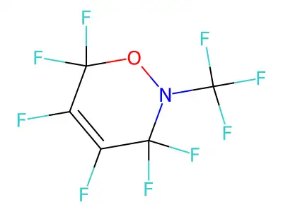 3,3,4,5,6,6-Hexafluoro-2-(trifluoromethyl)oxazine structure