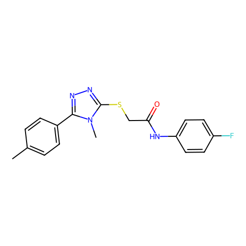 C18H17FN4OS structure