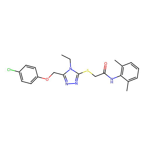 C21H23ClN4O2S structure