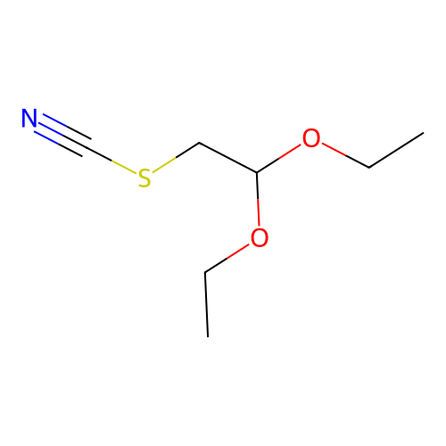 Thiocyanic acid, 2,2-diethoxyethyl ester structure