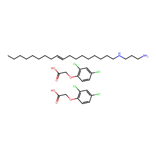 2,4-D compd. with N-9-octadecenyl-1,3-propanediamine (2:1) structure