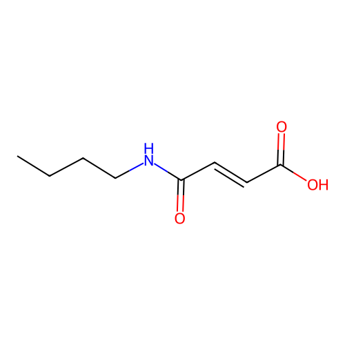 (E)-4-(butylamino)-4-oxobut-2-enoic acid structure