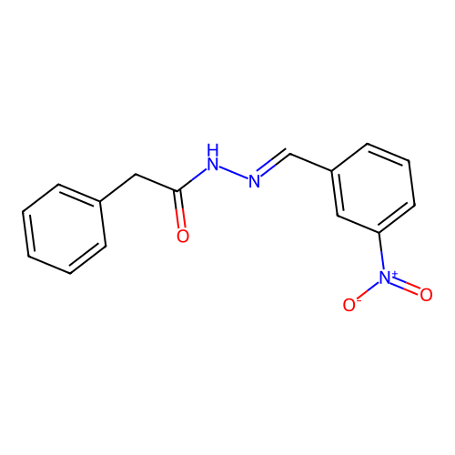 N'-[(E)-(3-nitrophenyl)methylidene]-2-phenylacetohydrazide structure