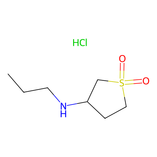 N-(1,1-dioxidotetrahydrothien-3-yl)-N-propylamine hydrochloride structure