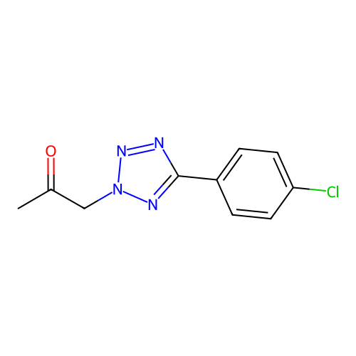 1-[5-(4-Chlorophenyl)tetrazol-2-yl]propan-2-one structure