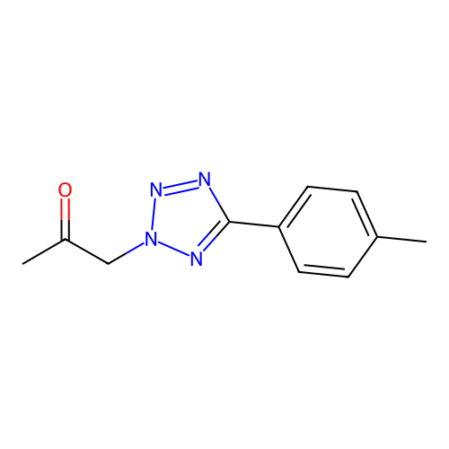 1-[5-(4-Methylphenyl)tetrazol-2-yl]propan-2-one structure