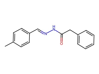 N'-(4-methylbenzylidene)-2-phenylacetohydrazide structure