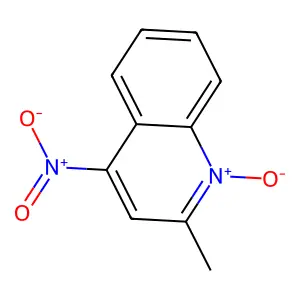 2-甲基-4-硝基喹啉-N-氧化物 structure