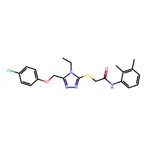 C21H23ClN4O2S structure