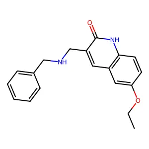3-(Benzylamino-methyl)-6-ethoxy-1H-quinolin-2-one structure
