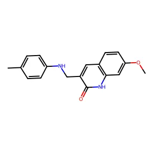 7-Methoxy-3-{[(4-methylphenyl)amino]methyl}-1,2-dihydroquinolin-2-one structure