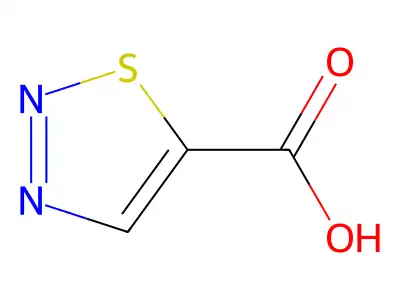 1,2,3-Thiadiazole-5-carboxylic acid structure