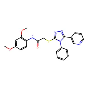 C23H21N5O3S structure