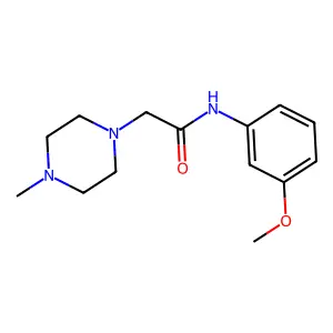 N-(3-methoxyphenyl)-2-(4-methylpiperazin-1-yl)acetamide structure
