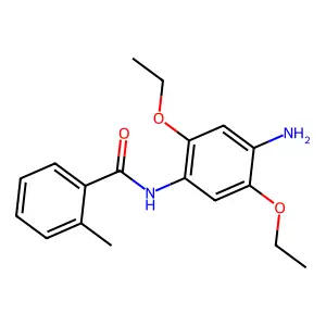N-(4-amino-2,5-diethoxyphenyl)-2-methylbenzamide structure