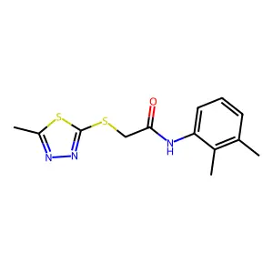 N-(2,3-dimethylphenyl)-2-[(5-methyl-1,3,4-thiadiazol-2-yl)sulfanyl]acetamide structure
