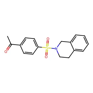 1-[4-(3,4-Dihydro-1H-isoquinoline-2-sulfonyl)-phenyl]-ethanone structure