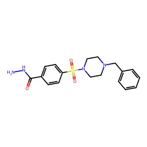 4-[(4-Benzylpiperazin-1-yl)sulfonyl]benzohydrazide structure