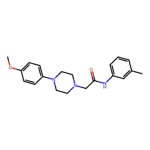 2-[4-(4-methoxyphenyl)piperazin-1-yl]-N-(3-methylphenyl)acetamide structure