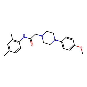 N-(2,4-dimethylphenyl)-2-[4-(4-methoxyphenyl)piperazin-1-yl]acetamide structure