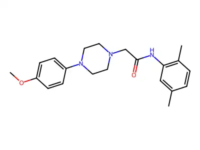 N-(2,5-dimethylphenyl)-2-[4-(4-methoxyphenyl)piperazin-1-yl]acetamide structure