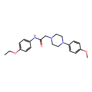 N-(4-ethoxyphenyl)-2-[4-(4-methoxyphenyl)piperazin-1-yl]acetamide structure