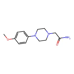 2-[4-(4-Methoxyphenyl)piperazin-1-yl]acetamide structure