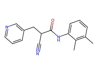 2-cyano-N-(2,3-dimethylphenyl)-3-(pyridin-3-yl)propanamide structure
